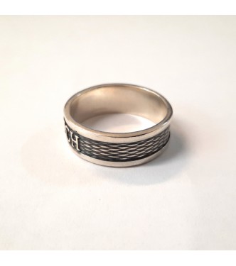 R002191 Handmade Sterling Silver Ring Band BITCH Genuine Solid Stamped 925